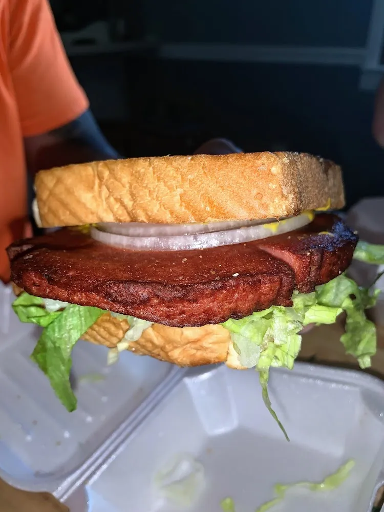Fried Bologna Sandwhich