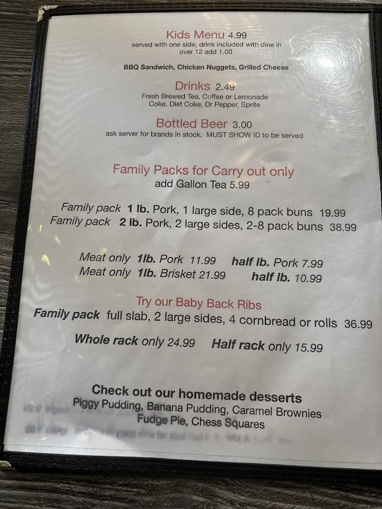 The Bar B Que Place Menu image 3