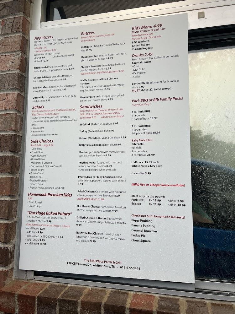 The Bar B Que Place Menu image 4